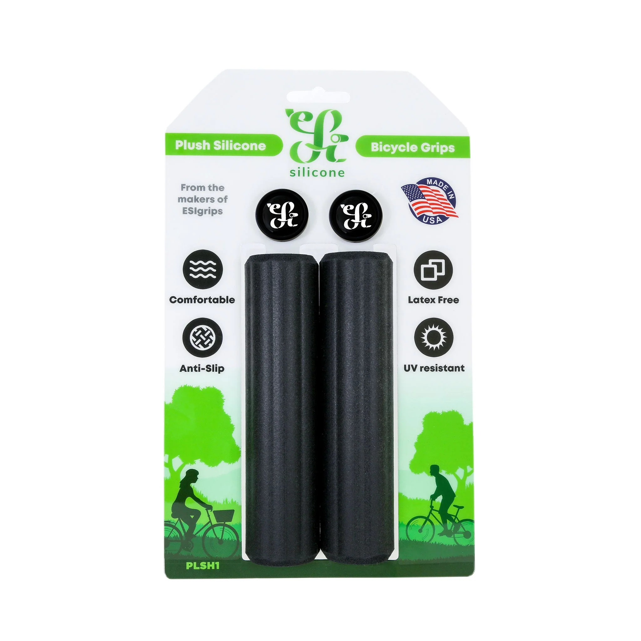 ESI Plush Silicone Grips - Black