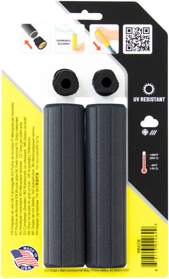 ESI Ribbed Extra Chunky Grips - Black - Image 2