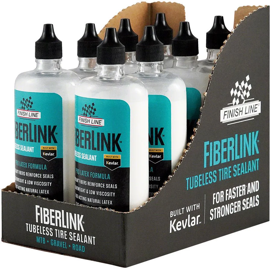 Finish Line FiberLink Tubeless Tire Sealant - 8oz Drip - Image 3