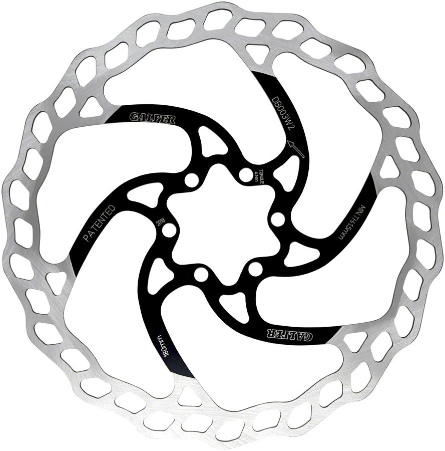 Galfer MTB Rotor - 180mm - 6-Bolt - 2mm