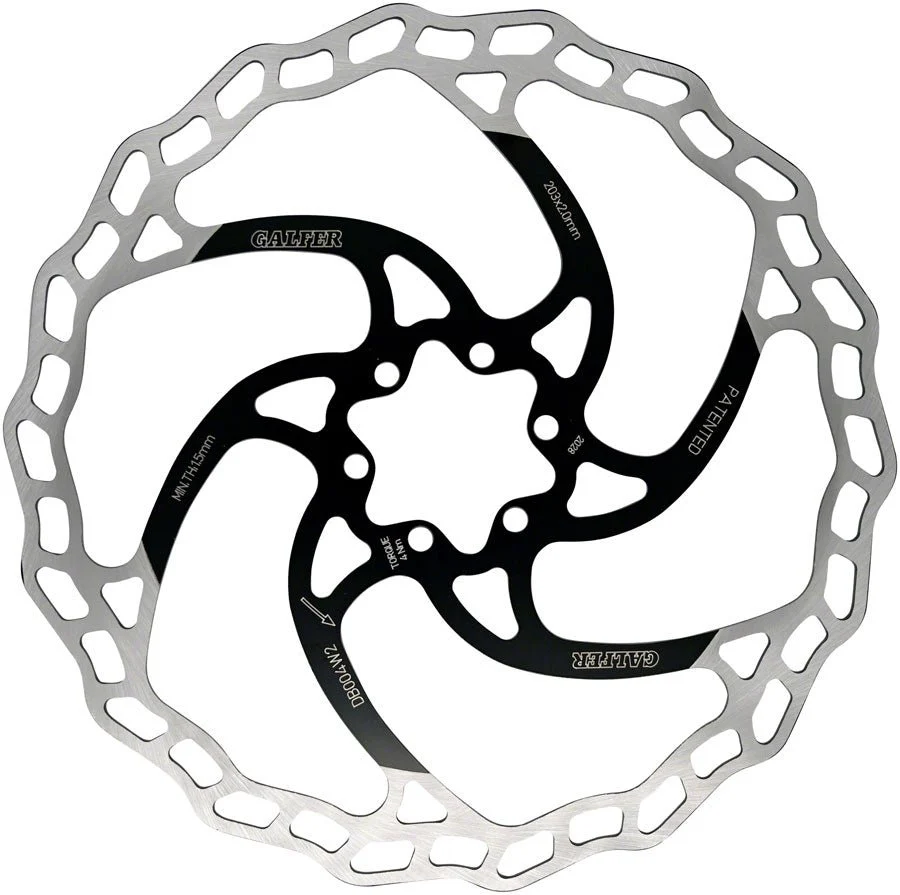 Galfer MTB Rotor - 203mm - 6-Bolt - 2mm