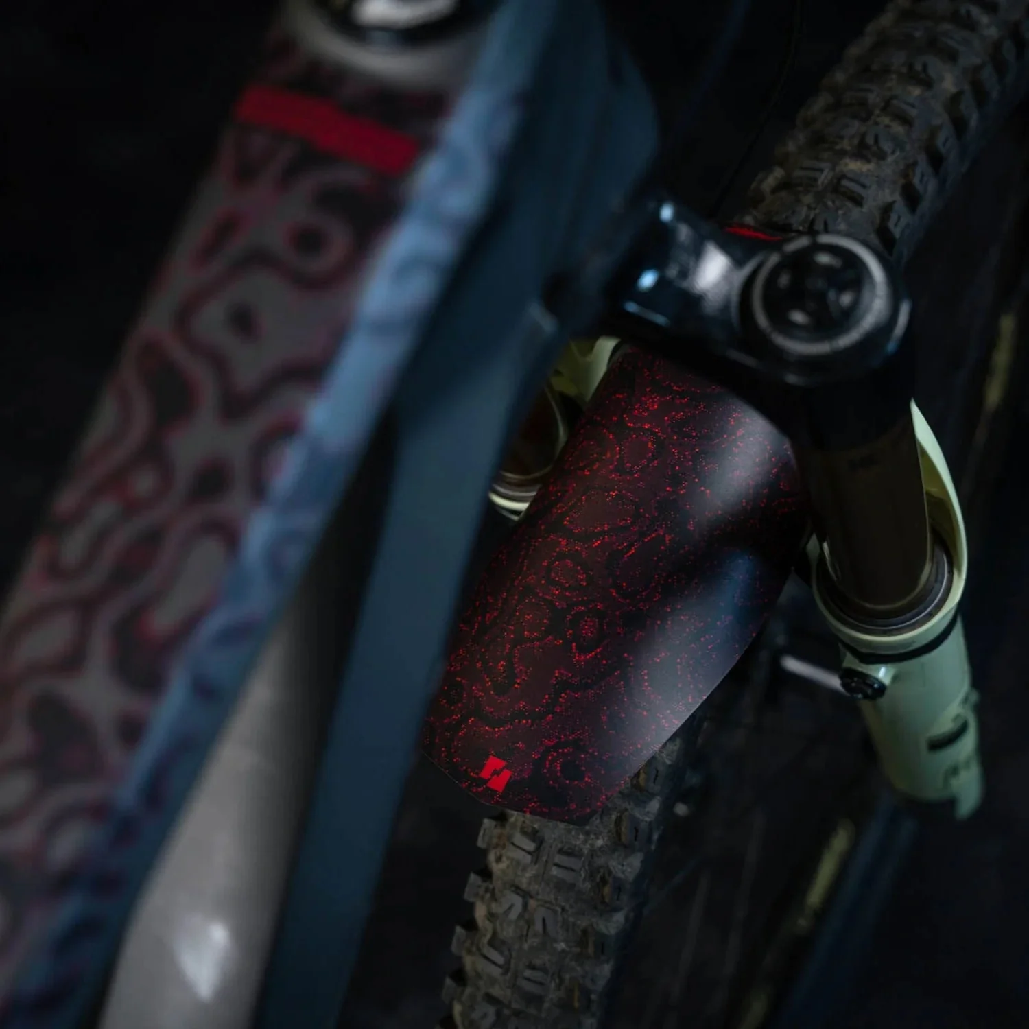 Ground Keeper Snake Charmer Mini Fender - Red - Matte - Image 2
