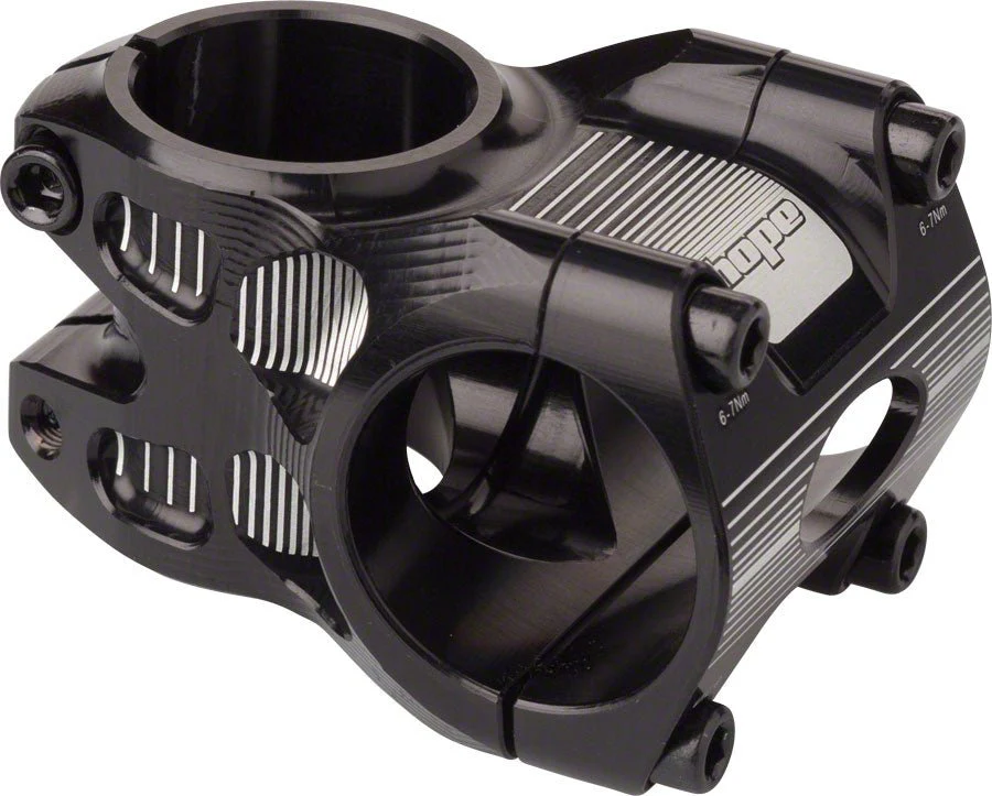 Hope AM/Freeride Stem - 35mm 31.8 Clamp +/-0 1 1/8" Aluminum Black