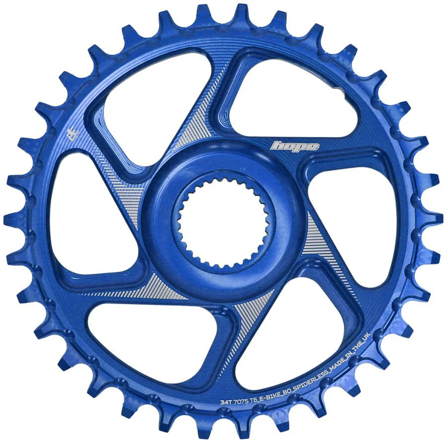 Hope Bosch Gen 4 eBike Chainring - 34t Blue