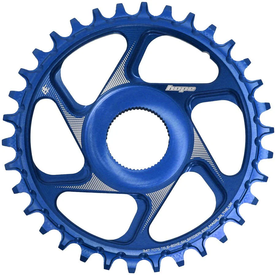 Hope Shimano eBike Chainring - 34t Blue