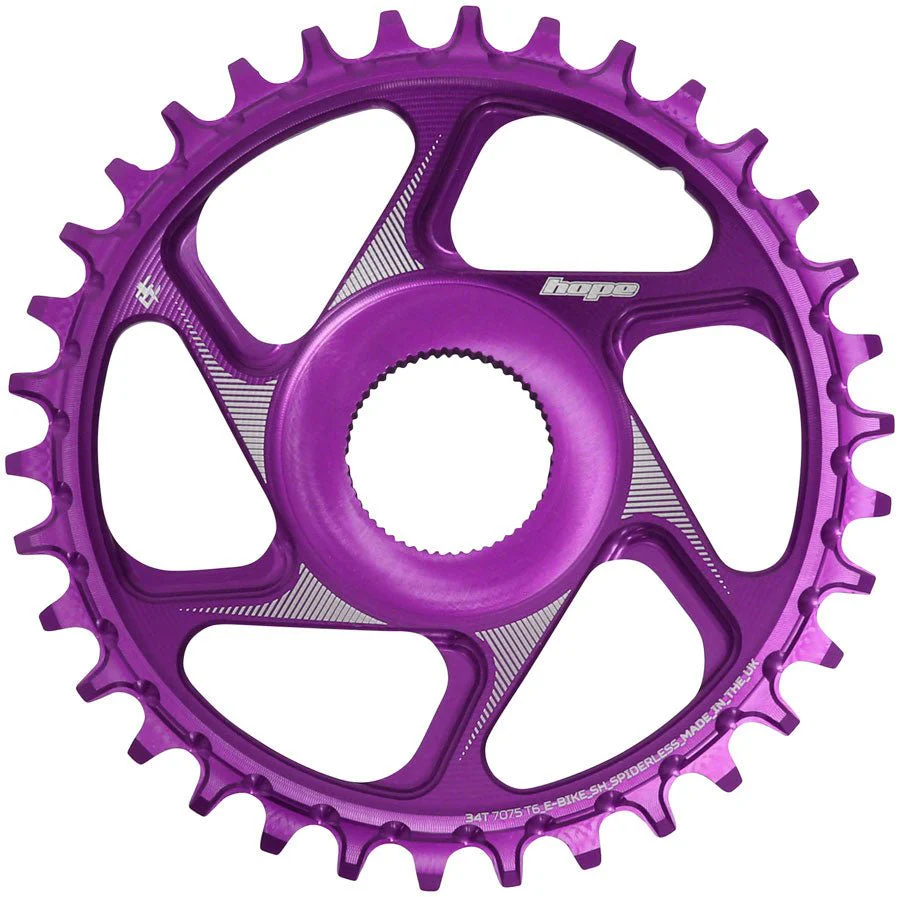 Hope Shimano eBike Chainring - 34t Purple