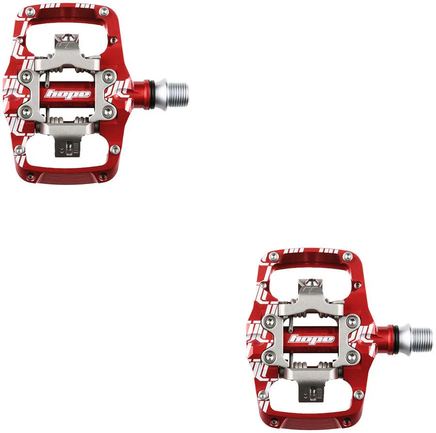 Hope TC Union Clip Pedals - Red