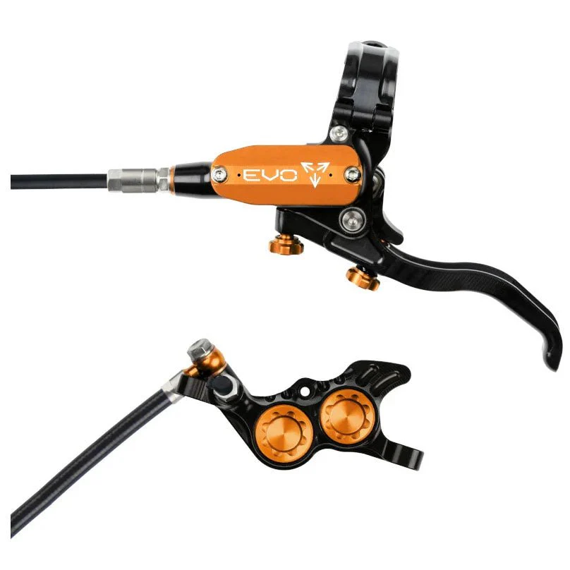 Hope Tech 4 Evo GR4 - Right/Rear - Black/Orange