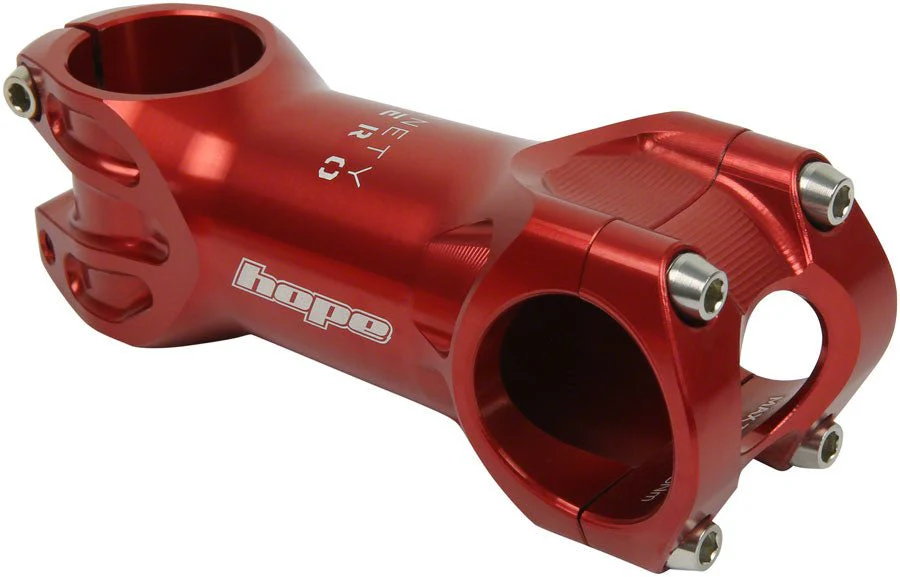 Hope XC Stem - 90mm 31.8 Clamp +/-0 1 1/8" Red