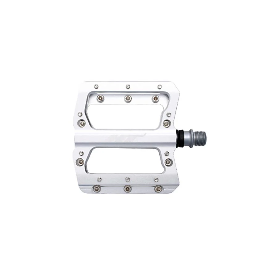 HT Components AN14A Nano Platform Pedals - Body: Aluminum - Spindle: Cr-Mo - Silver
