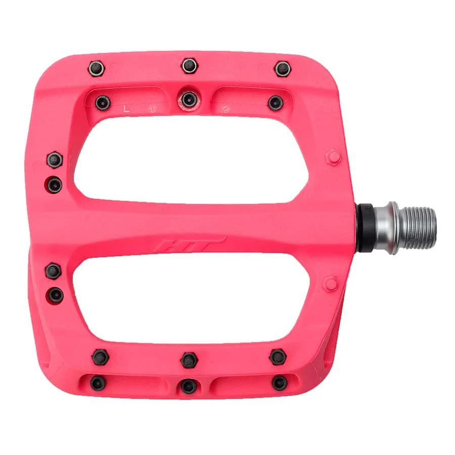 HT Components PA03A Nano P Platform Pedals - Body: Nylon - Spindle: Cr-Mo - Pink