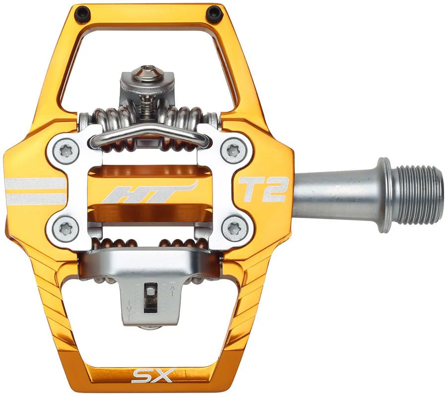 HT Components T2-SX Clipless Pedals - Orange