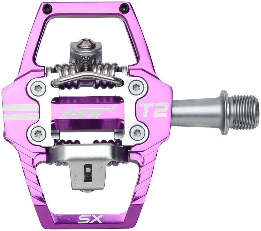 HT Components T2-SX Clipless Pedals - Purple