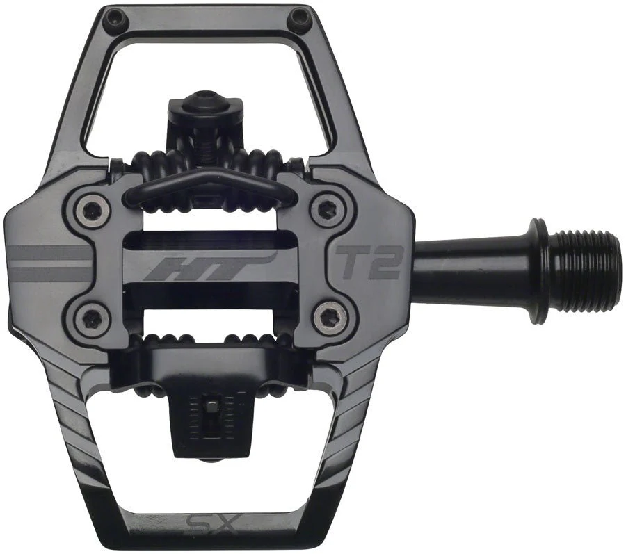 HT Components T2-SX Clipless Pedals - Stealth Black