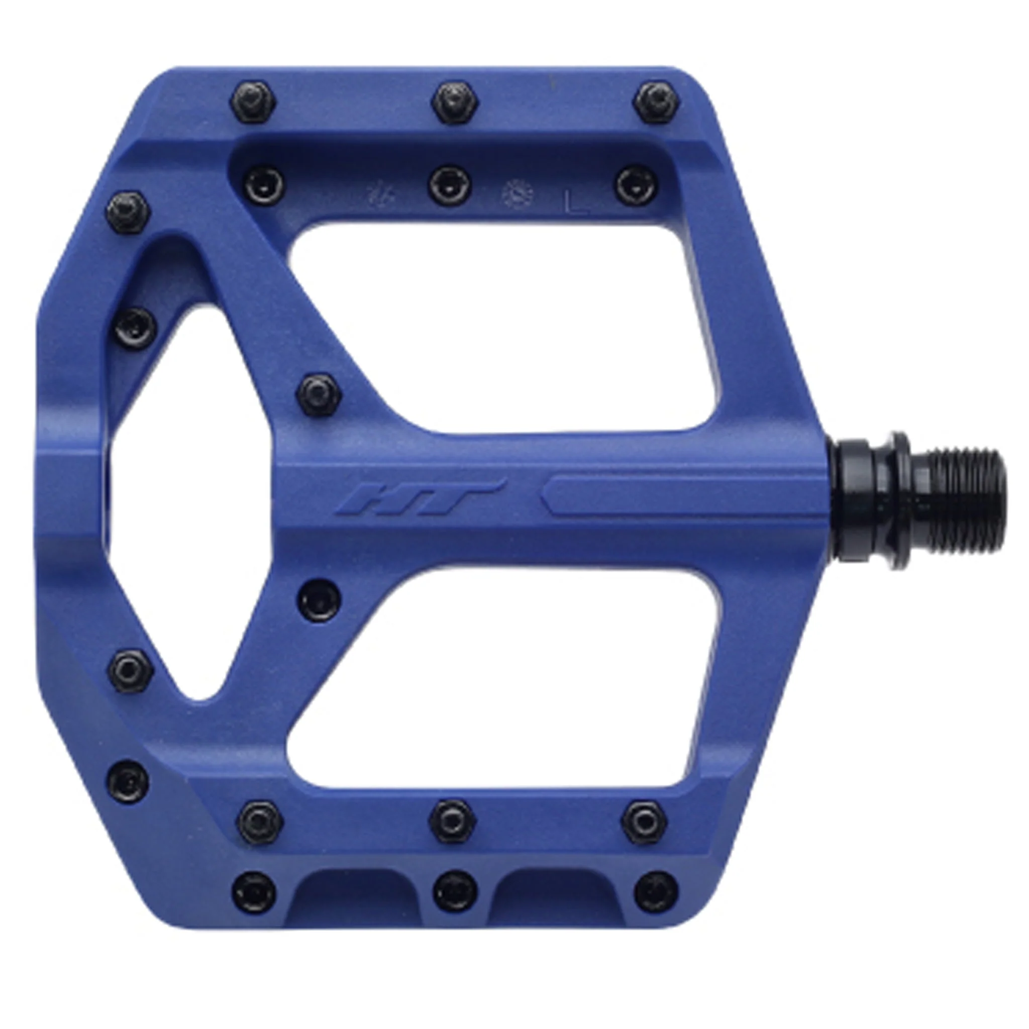 HT Pedals PA32A Platform Pedals - CrMo Spindle - Dark Blue