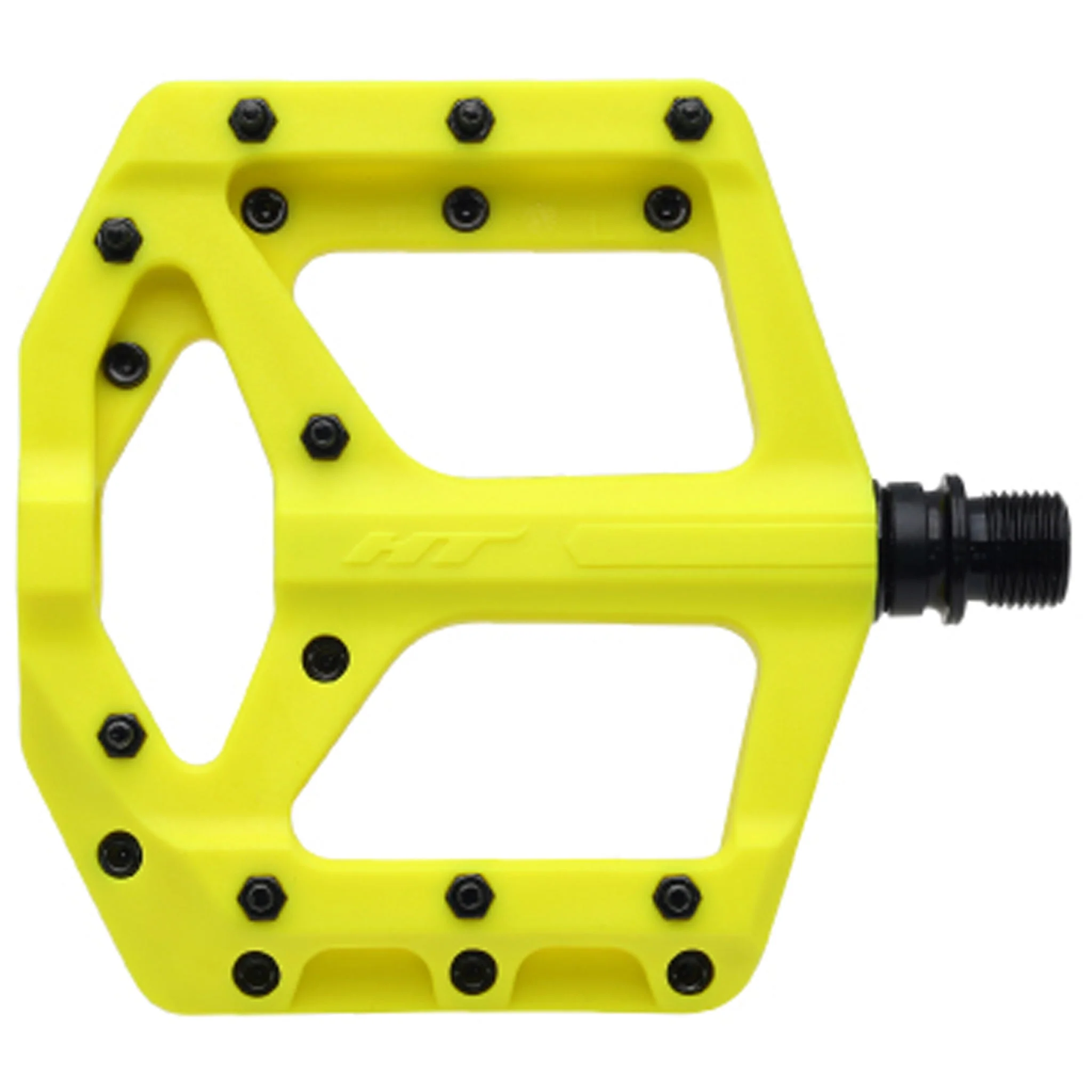 HT Pedals PA32A Platform Pedals - CrMo Spindle - Neon Yellow