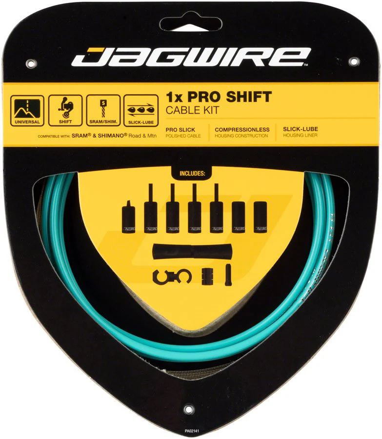 Jagwire 1x Pro Shift Cable Kit - Road/Mountain - SRAM/Shimano - Celeste