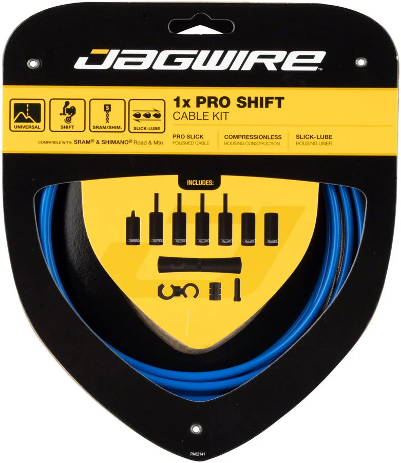 Jagwire 1x Pro Shift Cable Kit - Road/Mountain - SRAM/Shimano - SID Blue