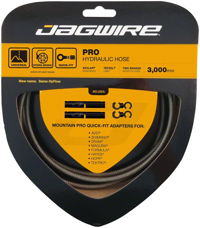 Jagwire Pro Hydraulic Disc Brake Hose Kit - 3000mm - Carbon Silver