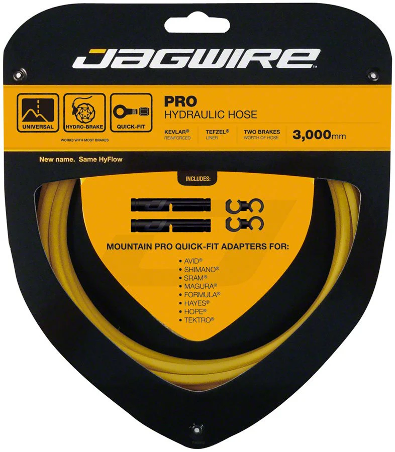 Jagwire Pro Hydraulic Disc Brake Hose Kit - 3000mm - Yellow