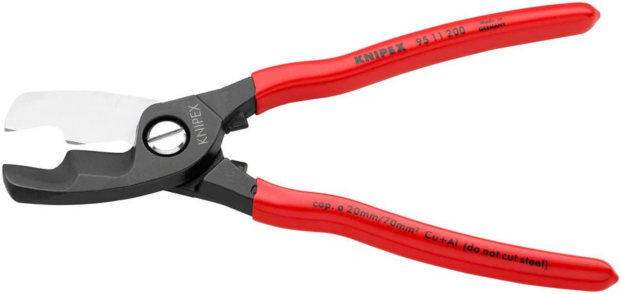 Knipex Cable Shears with Twin Cutting Edge - 8" - Image 3