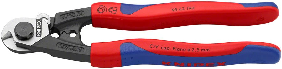 Knipex Wire Rope Shears - Burnished Forged Steel 7 1/2" - Image 2