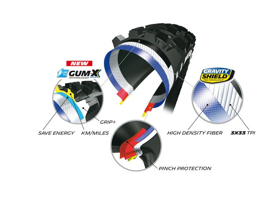 Michelin E-Wild Rear Tire - 27.5x2.8 - E-Gum-X - Gravity Shield - Image 2