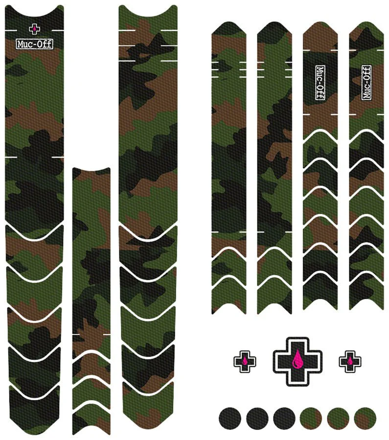 Muc-Off DH/Enduro/Trail Frame Protection Kit - 45-Piece Kit - Camo