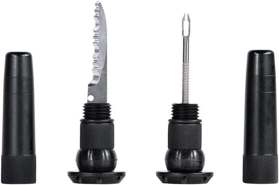 Muc-Off Stealth Tubeless Puncture Plugs Tire Repair Kit - Bar-End Mount - Black - Pair - Image 2