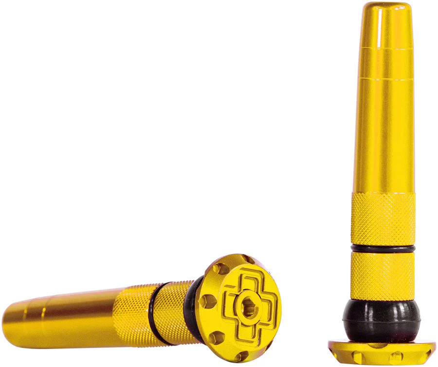 Muc-Off Stealth Tubeless Puncture Plugs Tire Repair Kit - Bar-End Mount - Gold - Pair