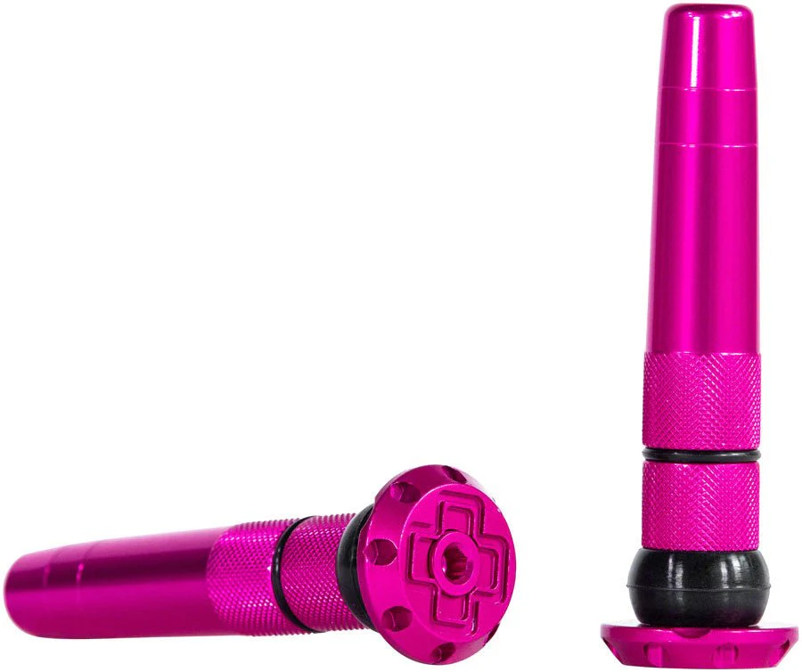 Muc-Off Stealth Tubeless Puncture Plugs Tire Repair Kit - Bar-End Mount - Pink - Pair