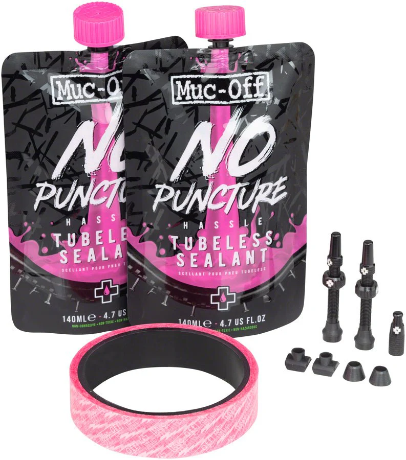 Muc-Off Ultimate Tubeless Kit - DH/Plus - 35mm Width Tape - 44mm Valve Length