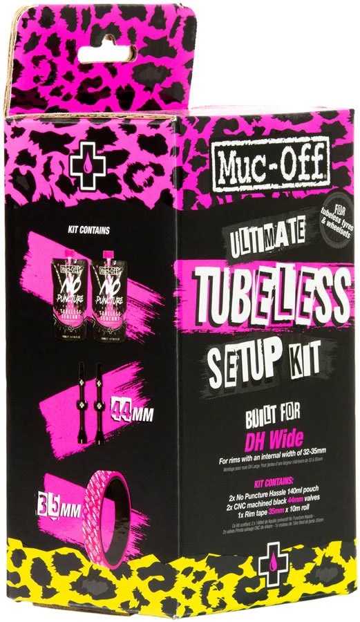 Muc-Off Ultimate Tubeless Kit - DH/Plus - 35mm Width Tape - 44mm Valve Length - Image 2