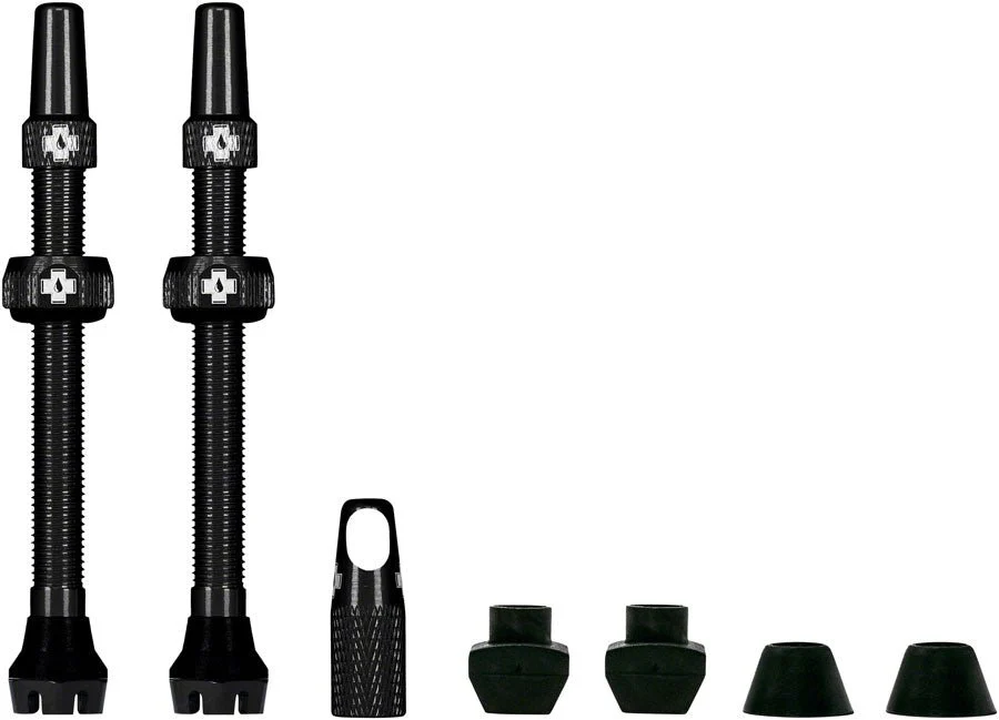 Muc-Off V2 Tubeless Valve Kit - Black - 44mm Length - Pair