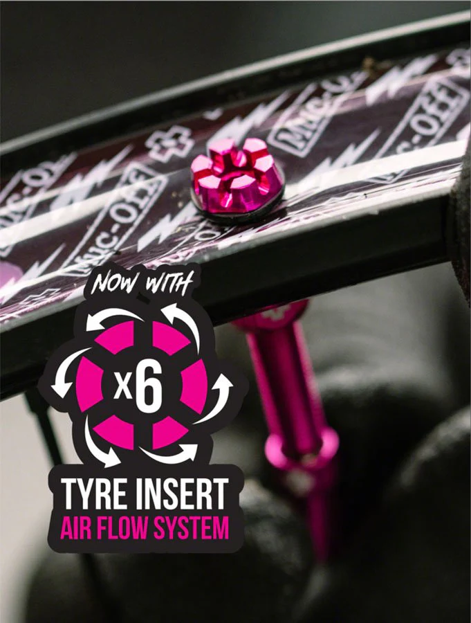Muc-Off V2 Tubeless Valve Kit - Red - 44mm Length - Pair - Image 2