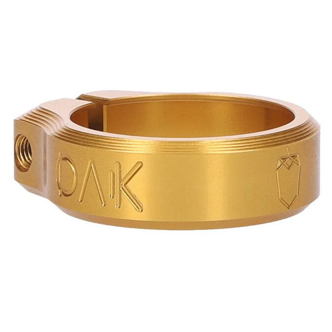 OAK Components Orbit Seatpost Clamp - 34.9mm Inner Diameter - Gold
