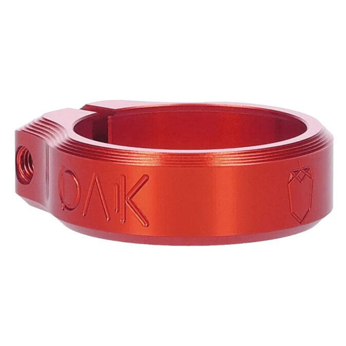 OAK Components Orbit Seatpost Clamp - 38.5mm Inner Diameter - Red