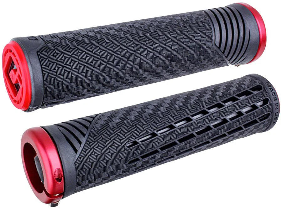 ODI CF V2.1 Grips - Black/Red/Red