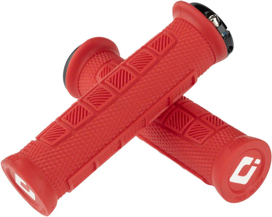 ODI Elite Pro Grips - Burnt Red & Black