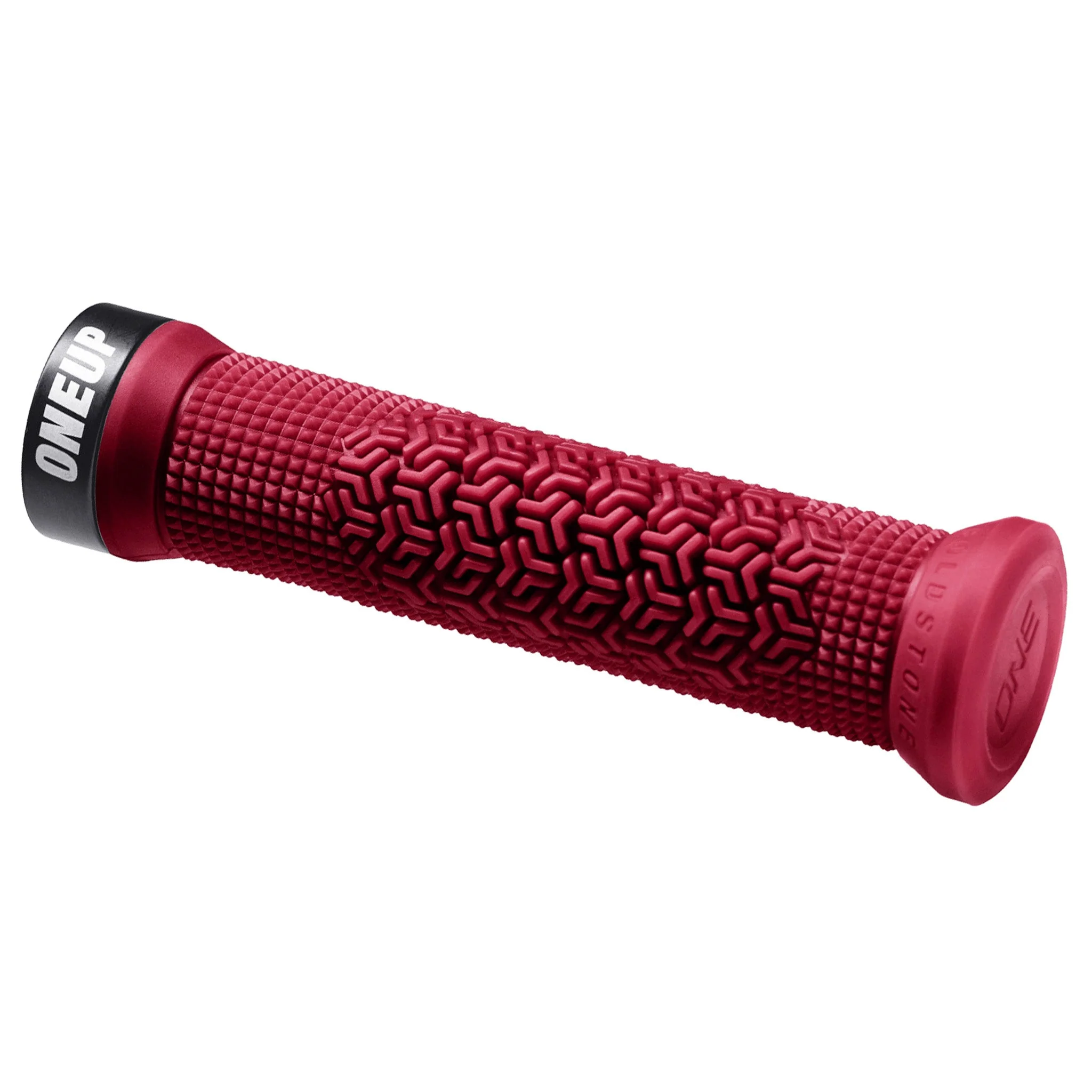 OneUp Components Jackson Goldstone Lock-On Grips - Maroon - Image 2