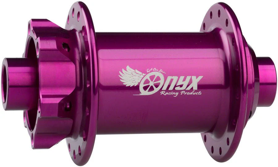 Onyx MTB Front Hub - 15 x 110mm Boost 6-Bolt Purple
