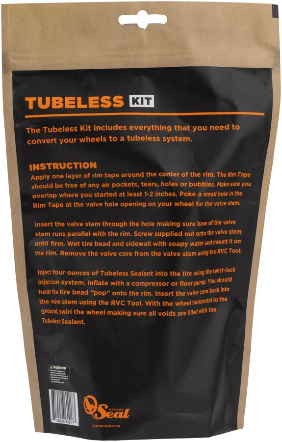 Orange Seal Tubeless Conversion Kit - 24mm Rim Tape - Image 2