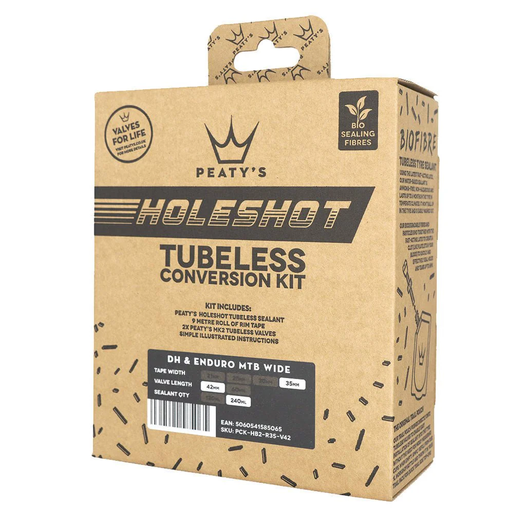 Peatys Holeshot Tubeless Conversion Kit - 35mm - MTB Wide