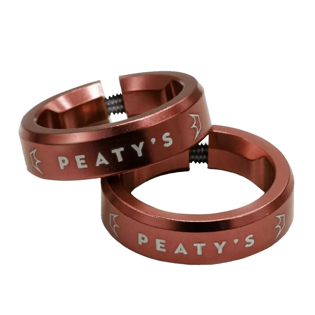 Peaty's Monarch Grip Lockrings - Pair - Red
