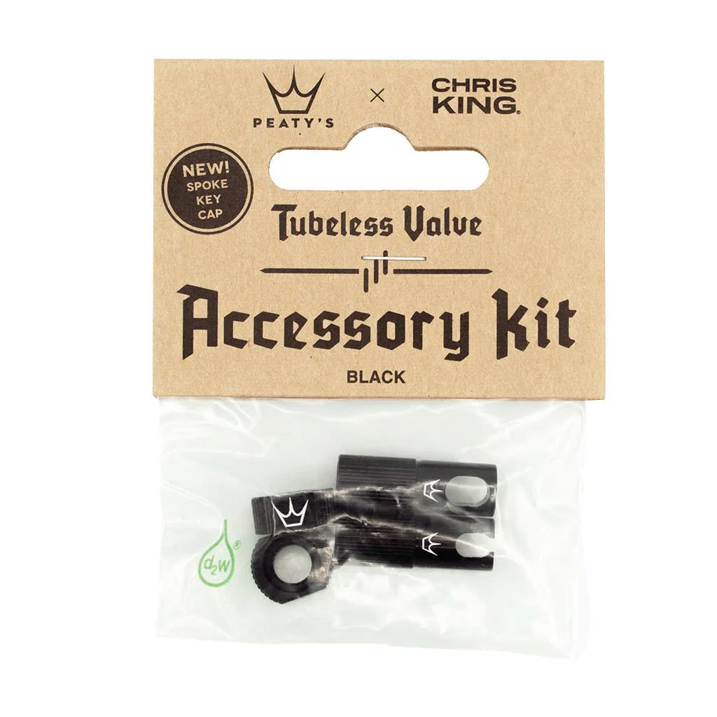 Peatys Tubeless Valve Accessory Kit Black