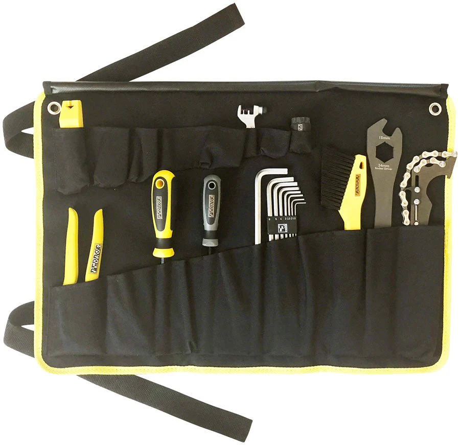 Pedros Starter Tool Kit 1.1. - Includes 19 Tools And Tool Wrap