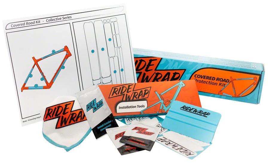 RideWrap Covered Road and Gravel Frame Protection Kit - Matte - Image 2