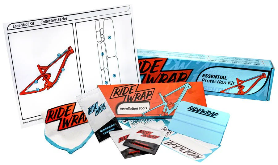 RideWrap Essential MTB Frame Protection Kit - Gloss - Image 2