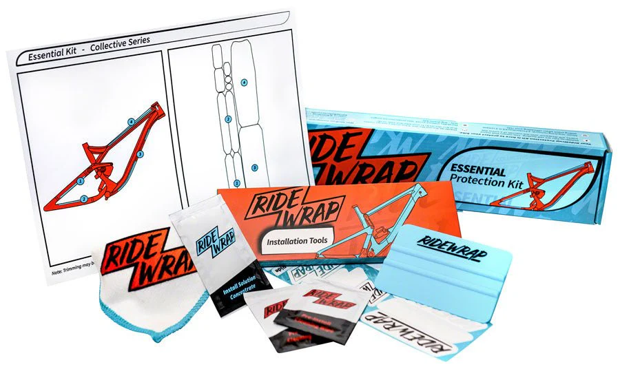 RideWrap Essential MTB Frame Protection Kit - Matte - Image 2