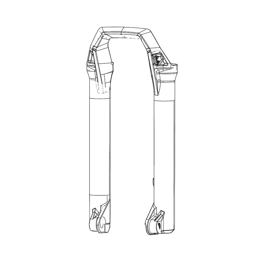 RockShox Lower Leg Assembly - ZEB A1 Ultimate - 27.5" - Grey